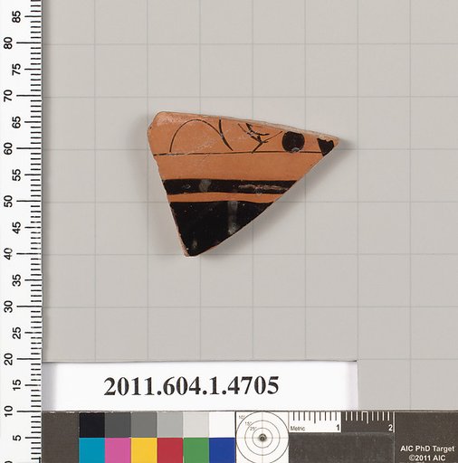 Terracotta fragment of a kylix (drinking cup)