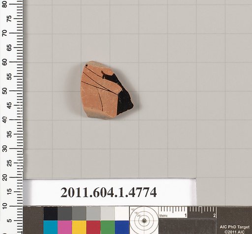 Terracotta fragment of a kylix (drinking cup)