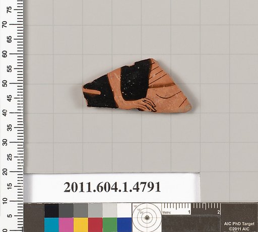 Terracotta fragment of a kylix (drinking cup)