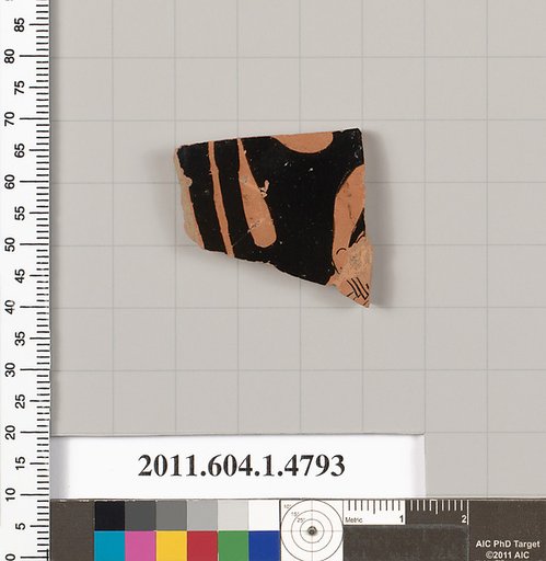 Terracotta fragment of a kylix (drinking cup)