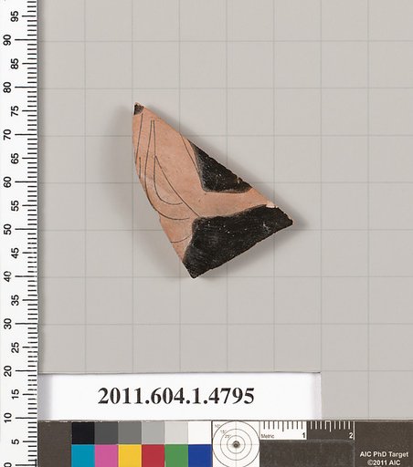 Terracotta fragment of a kylix (drinking cup)