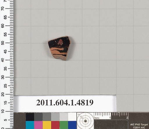 Terracotta fragment of a kylix (drinking cup)