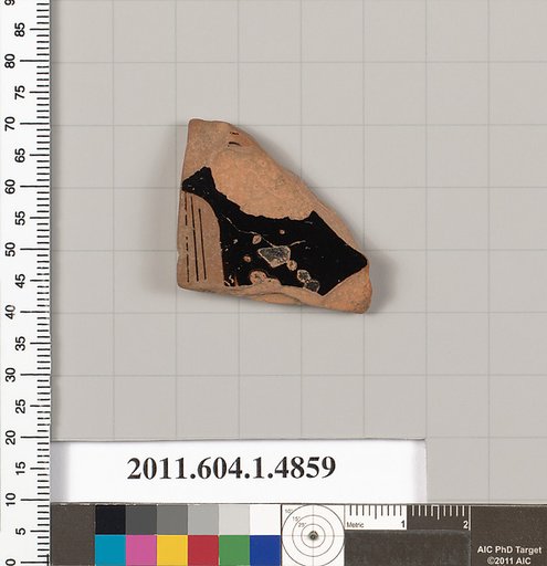 Terracotta fragment of a kylix (drinking cup)