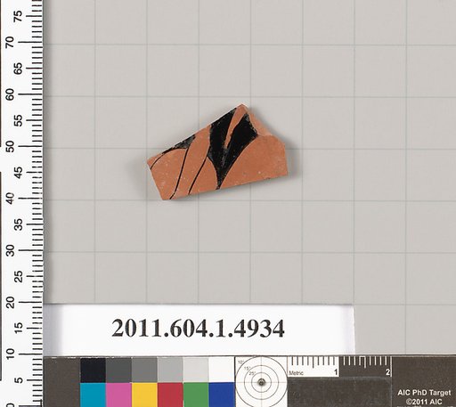 Terracotta fragment of a kylix (drinking cup)