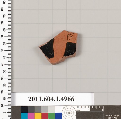 Terracotta fragment of a kylix (drinking cup)