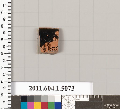 Terracotta rim fragment of a kylix (drinking cup)