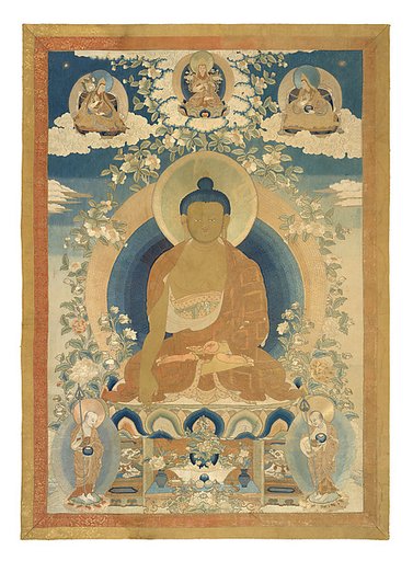 Buddha Shakyamuni with disciples