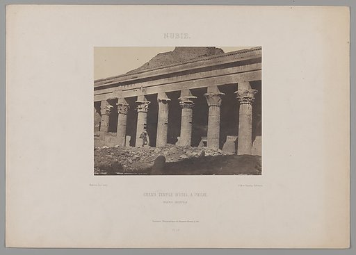Nubie, Grand Temple d'Isis, a Philœ, Galerie Orientale