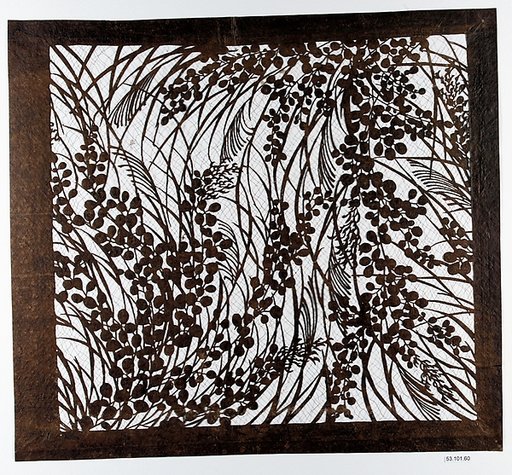 Stencil with Sutumn Grasses