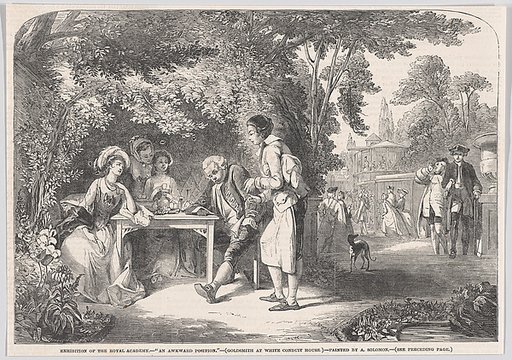 An Awkward Position, from "Illustrated London News"