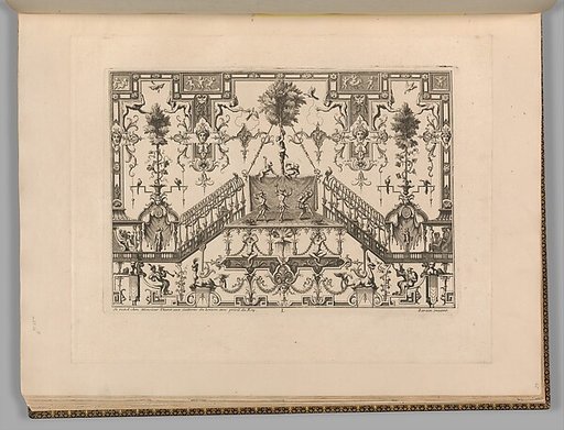 Plate, page 65 from "Ornament Designs Invented by J. Berain"
