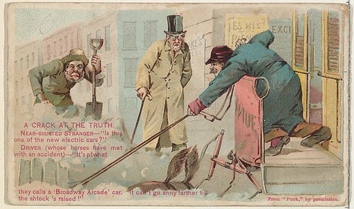 A Crack at the Truth, from the Snapshots from "Puck" series (N128) issued by Duke Sons & Co. to promote Honest Long Cut Tobacco