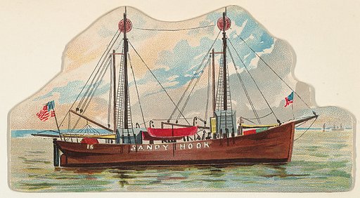 Sandy Hook, from the Lighthouses series (N119) issued by Duke Sons & Co. to promote Honest Long Cut Tobacco