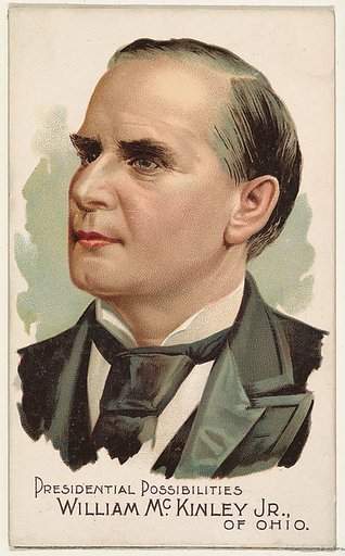 William McKinley Jr. of Ohio, from the Presidential Possibilities series (N124) issued by Duke Sons & Co. to promote Honest Long Cut Tobacco