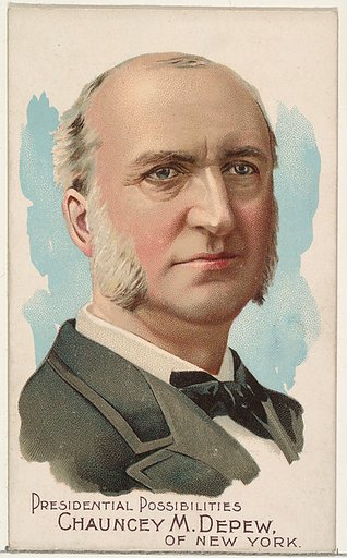 Chauncey M. Depew of New York, from the Presidential Possibilities series (N124) issued by Duke Sons & Co. to promote Honest Long Cut Tobacco