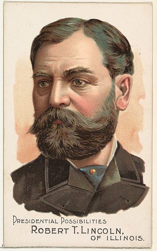 Robert T. Lincoln of Illinois, from the Presidential Possibilities series (N124) issued by Duke Sons & Co. to promote Honest Long Cut Tobacco