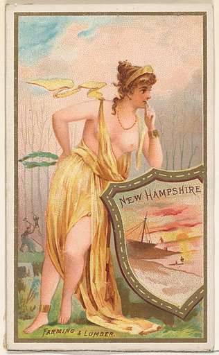 New Hampshire, from the Industries of States series (N117) issued by Duke Sons & Co. to promote Honest Long Cut Tobacco