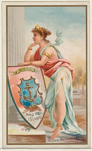 Rhode Island, from the Industries of States series (N117) issued by Duke Sons & Co. to promote Honest Long Cut Tobacco