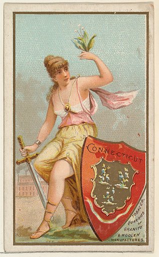Connecticut, from the Industries of States series (N117) issued by Duke Sons & Co. to promote Honest Long Cut Tobacco