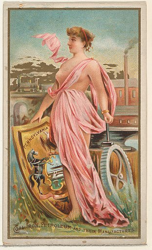 Pennsylvania, from the Industries of States series (N117) issued by Duke Sons & Co. to promote Honest Long Cut Tobacco