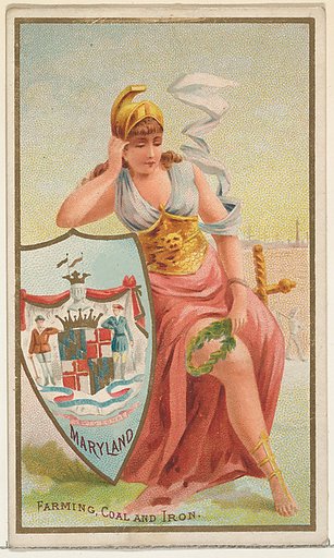 Maryland, from the Industries of States series (N117) issued by Duke Sons & Co. to promote Honest Long Cut Tobacco