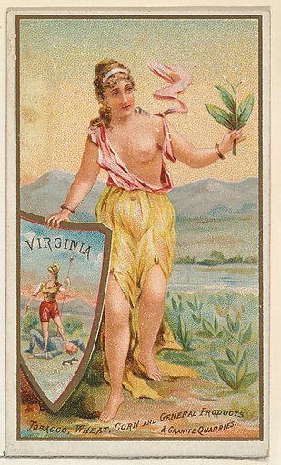 Virginia, from the Industries of States series (N117) issued by Duke Sons & Co. to promote Honest Long Cut Tobacco
