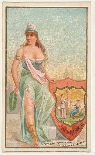 North Carolina, from the Industries of States series (N117) issued by Duke Sons & Co. to promote Honest Long Cut Tobacco