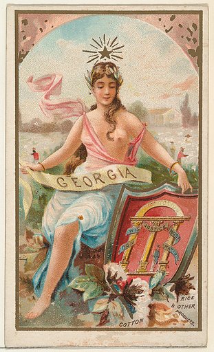Georgia, from the Industries of States series (N117) issued by Duke Sons & Co. to promote Honest Long Cut Tobacco