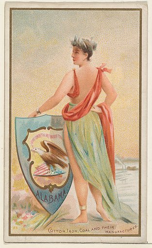 Alabama, from the Industries of States series (N117) issued by Duke Sons & Co. to promote Honest Long Cut Tobacco