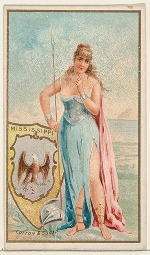 Mississippi, from the Industries of States series (N117) issued by Duke Sons & Co. to promote Honest Long Cut Tobacco