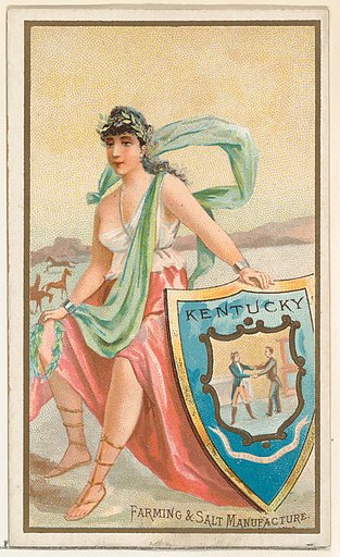 Kentucky, from the Industries of States series (N117) issued by Duke Sons & Co. to promote Honest Long Cut Tobacco