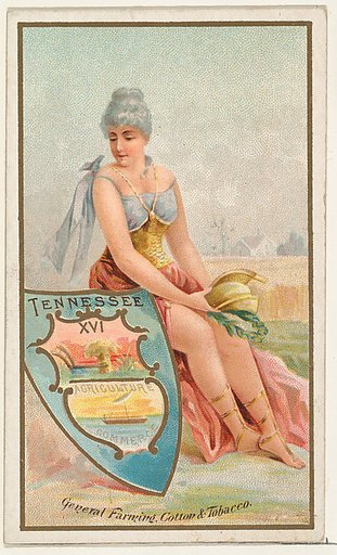 Tennessee, from the Industries of States series (N117) issued by Duke Sons & Co. to promote Honest Long Cut Tobacco