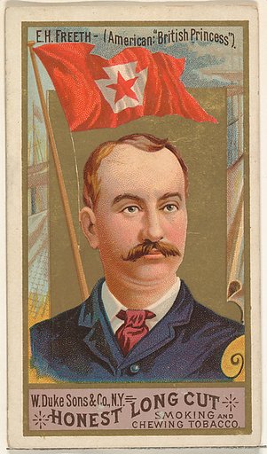 E.H. Freeth, from the Sea Captains series (N127) issued by Duke Sons & Co. to promote Honest Long Cut Tobacco