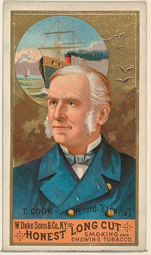 T. Cook, from the Sea Captains series (N127) issued by Duke Sons & Co. to promote Honest Long Cut Tobacco