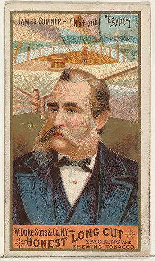 James Sumner, from the Sea Captains series (N127) issued by Duke Sons & Co. to promote Honest Long Cut Tobacco