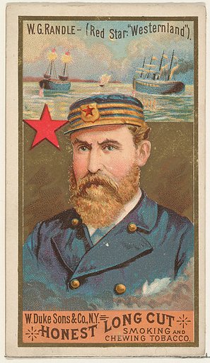 W.G. Randle, from the Sea Captains series (N127) issued by Duke Sons & Co. to promote Honest Long Cut Tobacco