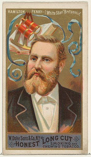 Hamilton Perry, from the Sea Captains series (N127) issued by Duke Sons & Co. to promote Honest Long Cut Tobacco