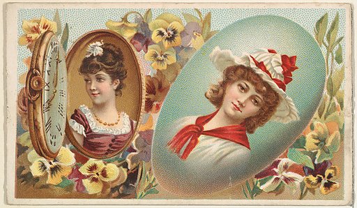 Pocket Watch, from the Miniature Novelties series (N120) issued by Duke Sons & Co. to promote Honest Long Cut Tobacco