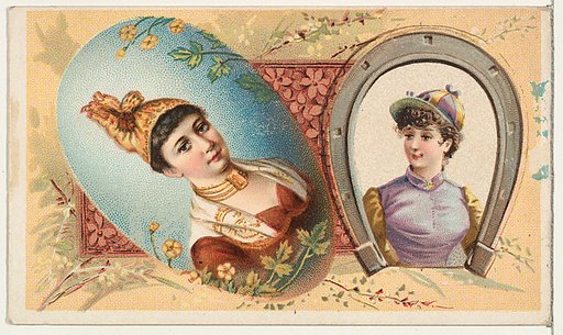 Horseshoe, from the Miniature Novelties series (N120) issued by Duke Sons & Co. to promote Honest Long Cut Tobacco