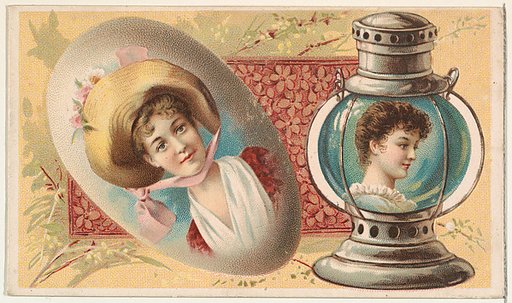 Lantern, from the Miniature Novelties series (N120) issued by Duke Sons & Co. to promote Honest Long Cut Tobacco