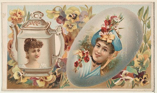 Teapot, from the Miniature Novelties series (N120) issued by Duke Sons & Co. to promote Honest Long Cut Tobacco