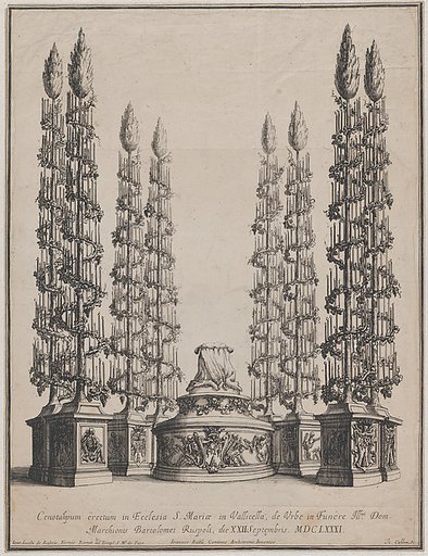 Catafalque for Marchese Bartolomeo Ruspoli, S. Maria in Vallicella, Rome, September 21, 1681