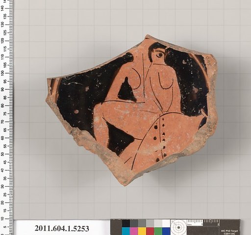 Terracotta fragment of a kylix (drinking cup)
