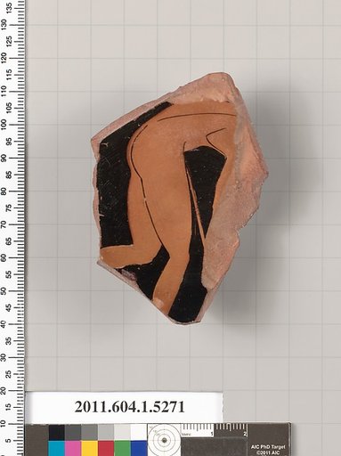 Terracotta fragment of a kylix (drinking cup)
