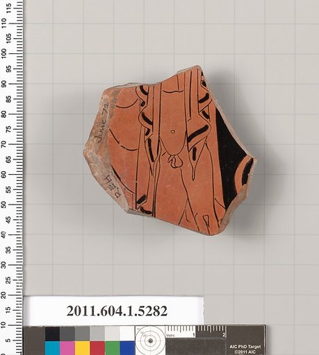 Terracotta fragment of a kylix (drinking cup)