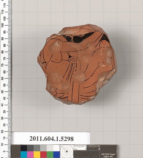 Terracotta fragment of a kylix (drinking cup)