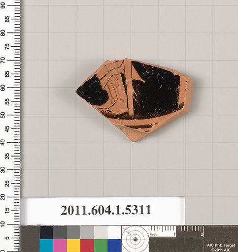 Terracotta fragment of a kylix (drinking cup)