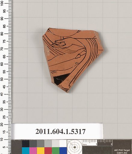 Terracotta fragment of a kylix (drinking cup)
