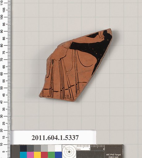 Terracotta fragment of a kylix (drinking cup)