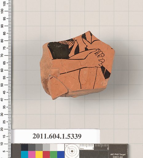 Terracotta fragment of a kylix (drinking cup)